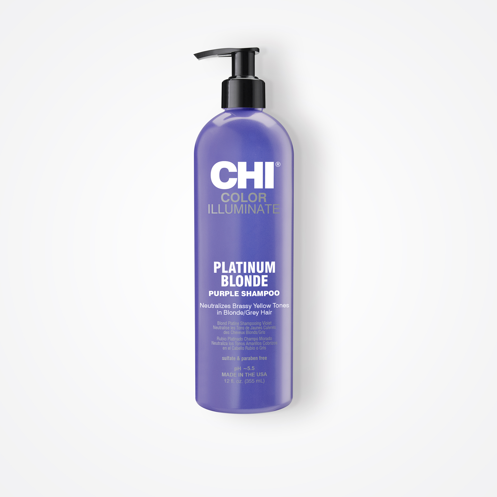 CHI Color Illuminate Platinum Blonde Purple Shampoo